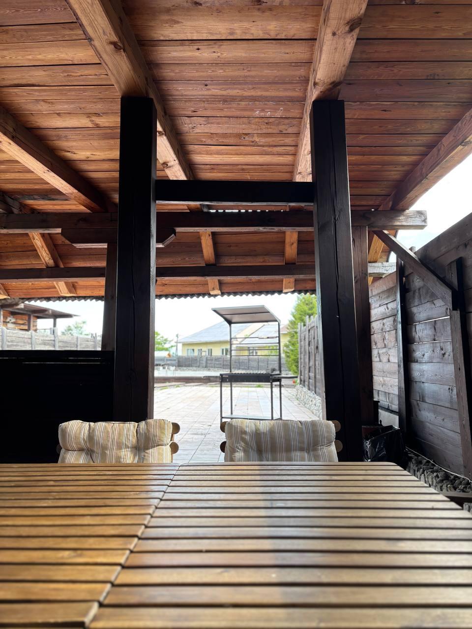 Grill and seating